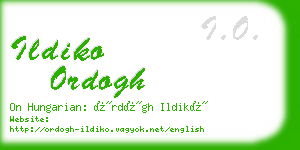 ildiko ordogh business card